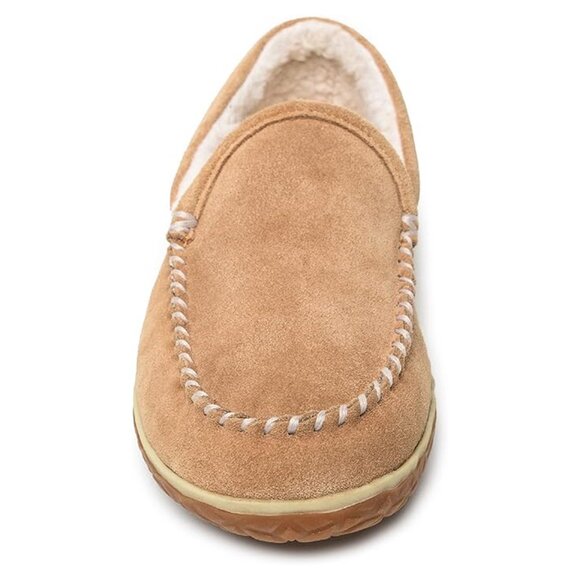 ✨Cozy Minnetonka Unisex Cinnamon Tilden Moccasin Soft Suede Indoor Outdoor M7/W9 - Picture 1 of 7